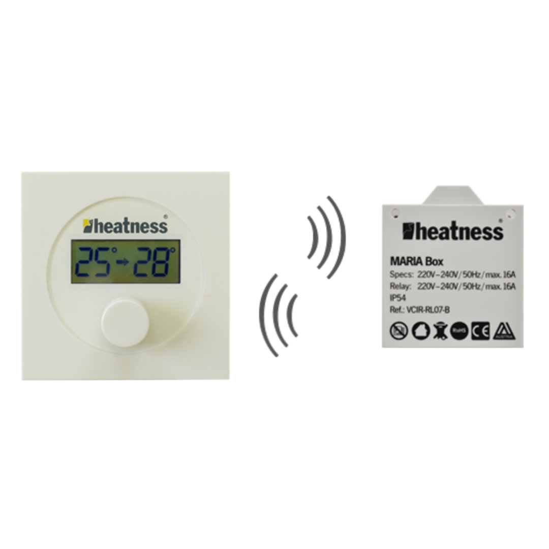 Bežični termostat sa prijemnom jedinicom za VCIR infrapanele + Bluetooth® upravljanje