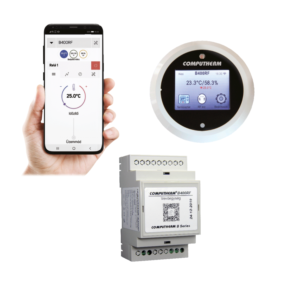 B400RF Wi-Fi i bežični termostat s zaslonom osjetljivim na dodir (touch screen)