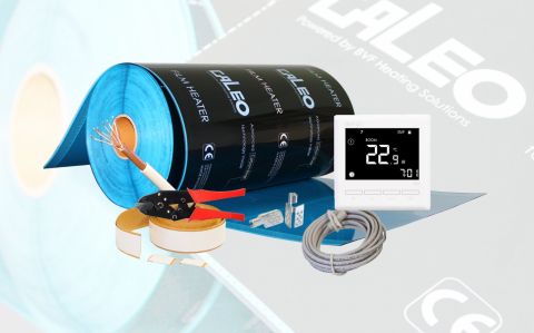 SET - grijaći film (folija) + termostat BVF701+ spojni elementi za sobu od 6 m2